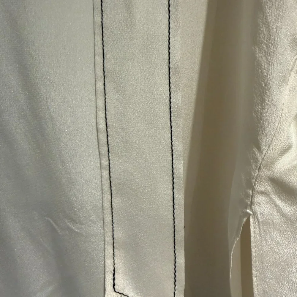 Alice + Olivia Ivory Blouse with Tie Detail - Picture 3 of 13